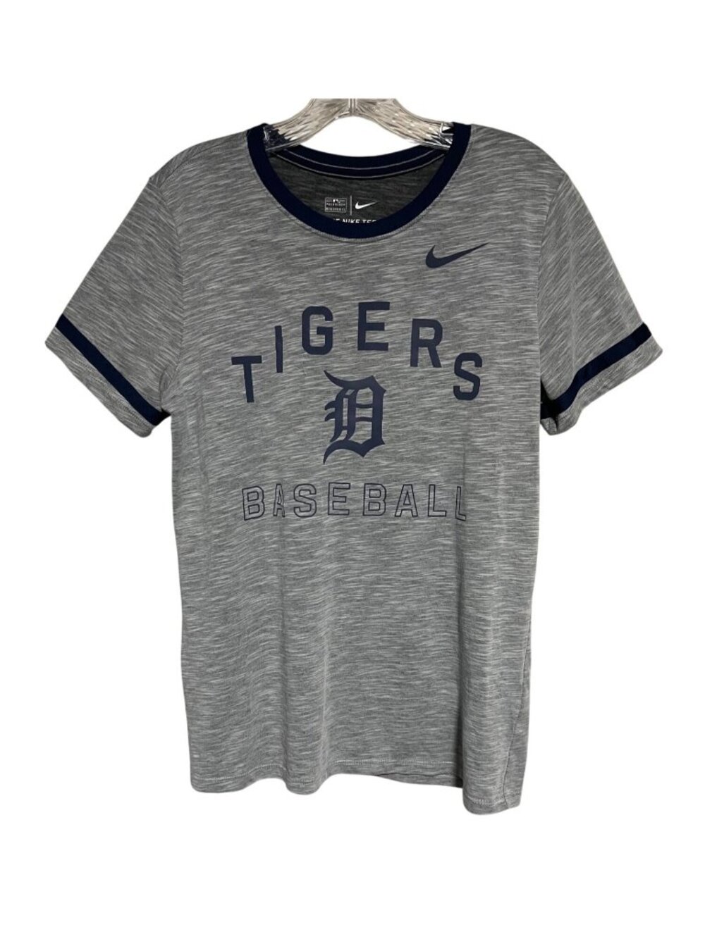 The Nike Tee Dri Fit Mens Medium Gray Shirt Detroit Baseball Athleisure